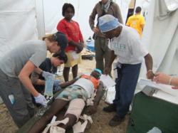 Pinson Foundation Medical Team in Haiti, Eight days after the January 2010 Earthquake